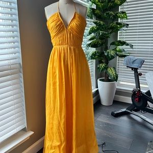 Gianni Binni formal dress yellow mango